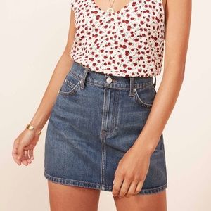 Reformation Ella Jean Mini Skirt EUC